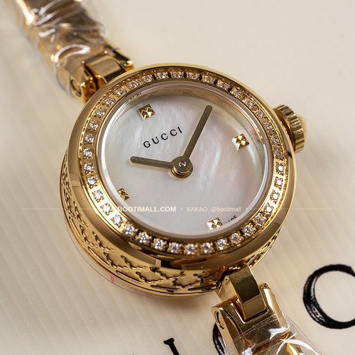 구찌 빈티지 골드톤 스틸 브레이슬릿 쿼츠 Gucci Vintage Gold Tone Steel Bracelet Quartz 22mm