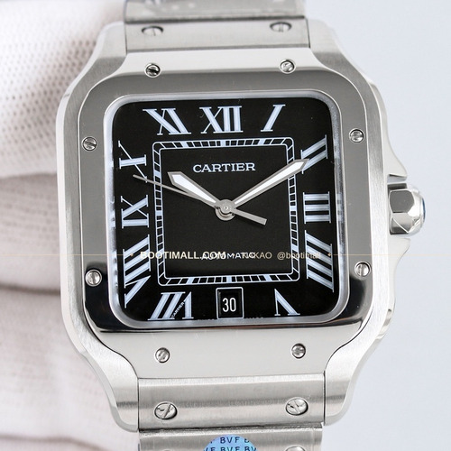 까르띠에 산토스 스틸 블루핸즈 오토매틱 Cartier Santos Steel Blue Hands Automatic 39.8mm