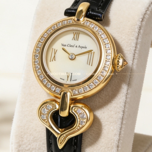 반클리프아펠 참스 골드 스틸 참 펜던트 쿼츠 Van Cleef & Arpels Charms Gold Steel Charm Pendant Quartz 25mm