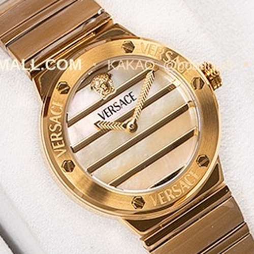 베르사체 그레카 로고 자개 다이얼 쿼츠 Versace Greca Logo Mother of Pearl Dial Quartz 33mm