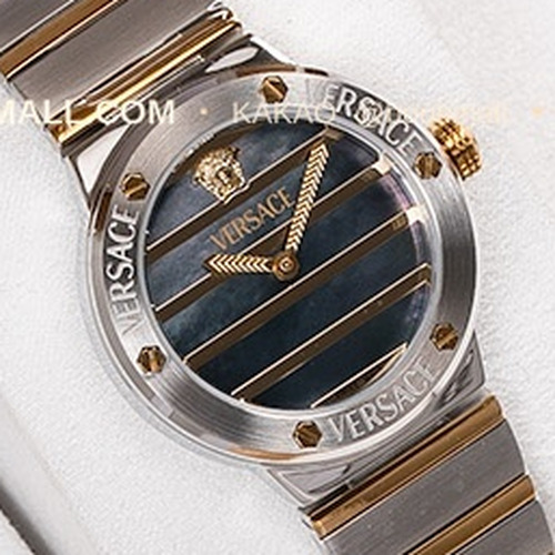 베르사체 그레카 로고 자개 다이얼 쿼츠 Versace Greca Logo Mother of Pearl Dial Quartz 33mm
