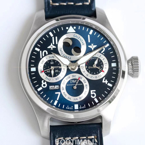 IWC 빅파일럿 퍼페추얼 캘린더 스틸 오토매틱 IWC Big Pilot Perpetual Calendar Steel Automatic IW503605 41mm