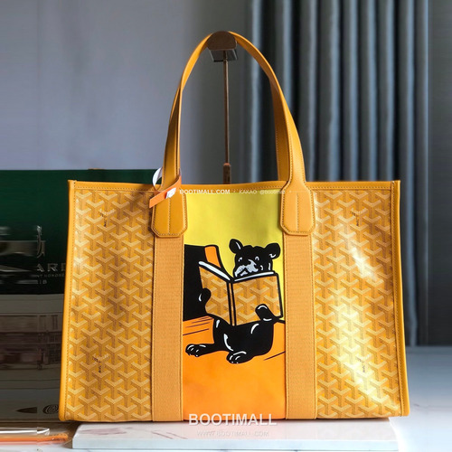 고야드 빌레트 고야르딘 불독 그래픽 토트백 Goyard Villette Goyardine Bulldog Graphic Tote Bag 020220 45.5cm