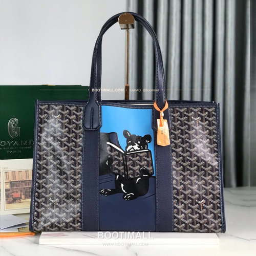 고야드 빌레트 고야르딘 불독 그래픽 토트백 Goyard Villette Goyardine Bulldog Graphic Tote Bag 020220 45.5cm