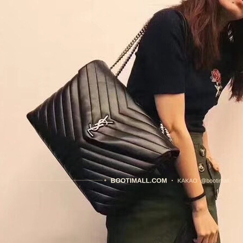 생로랑 루루 카프스킨 Y퀼팅 플랩 체인 숄더백 Saint Laurent Loulou Calfskin Y Quilted Flap Chain Shoulder Bag 457014 38cm