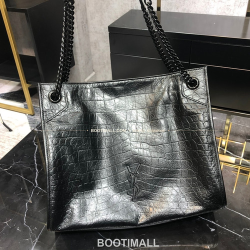 생로랑 카프스킨 크로커 엠보 Y퀼팅 토트백 Saint Laurent Calfskin Croc Embossed Y Quilted Tote Bag 591226 33cm