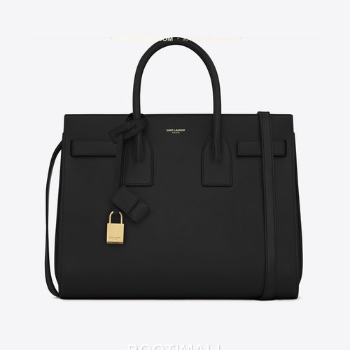 생로랑 삭 드 주르 카프스킨 아코디언 토트 숄더백 Saint Laurent Sac De Jour Calfskin Accordion Tote Shoulder Bag 324823 32cm