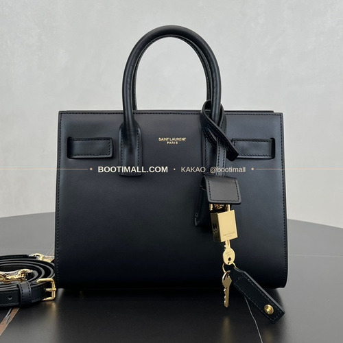 생로랑 삭 드 주르 카프스킨 아코디언 토트 숄더백 Saint Laurent Sac De Jour Calfskin Accordion Tote Shoulder Bag 340778 22cm