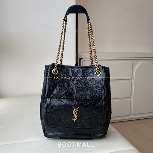 생로랑 니키 카프스킨 빈티지 V퀼팅 토트 숄더백 Saint Laurent Niki Calfskin Vintage V Quilted Tote Shoulder Bag 862295 30cm