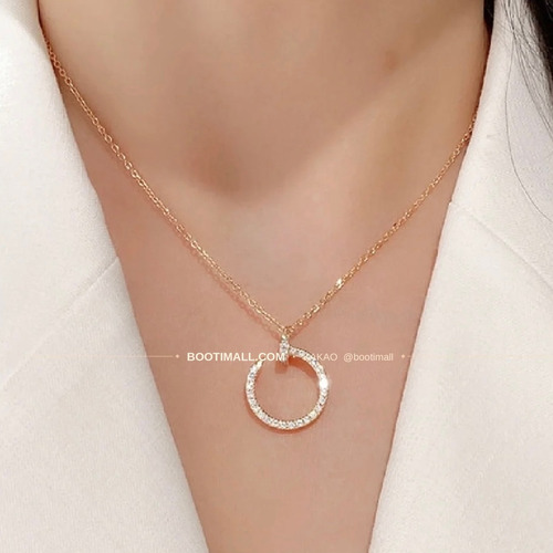 까르띠에 저스트 앵 끌루 풀 다이아 네일 V 골드 네크리스 Cartier Juste un Clou Full Diamond Nail V Gold Necklace 5140210