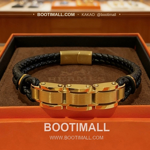 에르메스 앵거 포레스트 18K 골드 가죽 스트랩 브레이슬릿 Hermes Anger Forest 18K Gold Leather Strap Bracelet