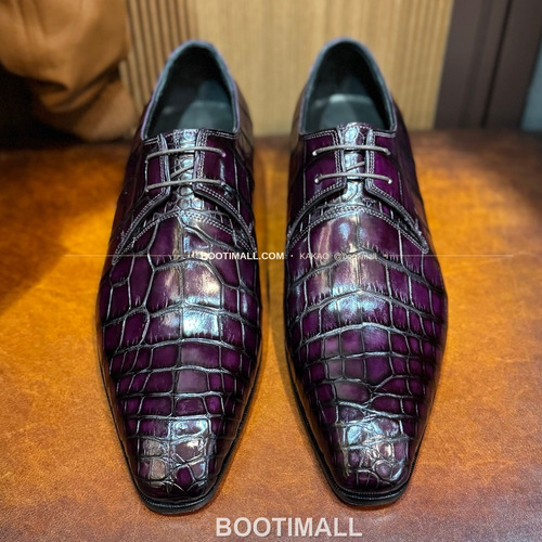 프라다 나일악어가죽 블랙 수제 굿이어 로퍼 Prada Nile Crocodile Leather Black Goodyear Loafers