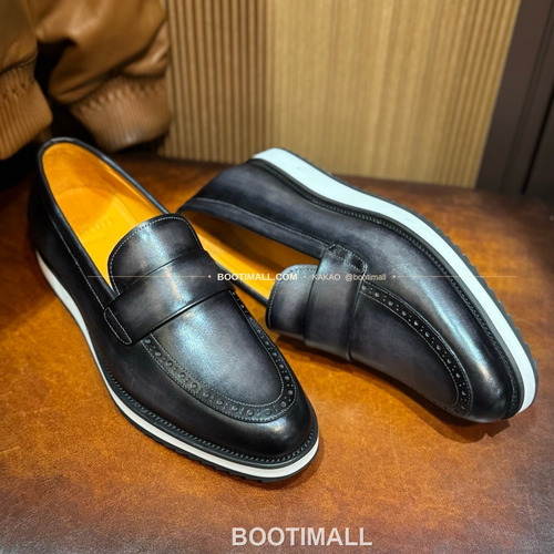 벨루티 송아지가죽 파티나 캐주얼 스니커즈 Berluti Calfskin Patina Black Casual Sneakers