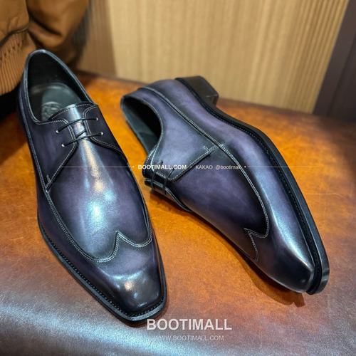 벨루티 송아지가죽 파티나 블랙 굿이어 로퍼 Berluti Calfskin Patina Black Goodyear Loafers