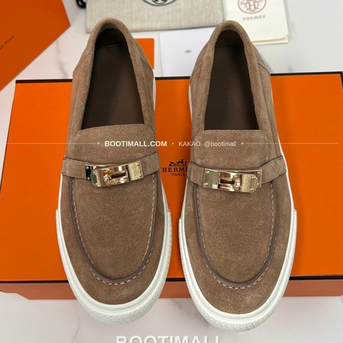 에르메스 조브 켈리 송아지가죽 로퍼 Hermes Job Kelly Calfskin Black Loafers