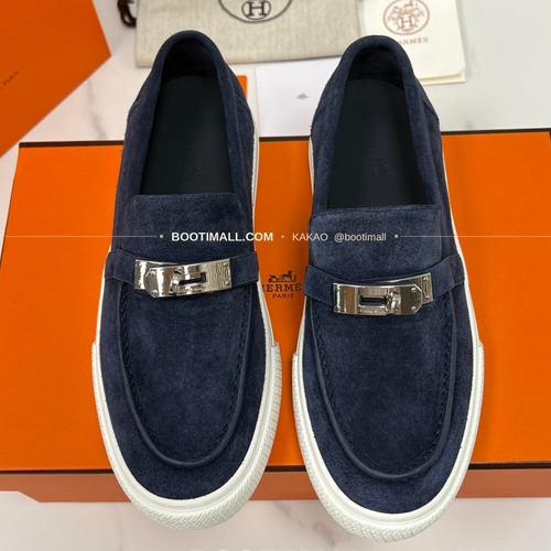 에르메스 조브 켈리 송아지가죽 로퍼 Hermes Job Kelly Calfskin Black Loafers