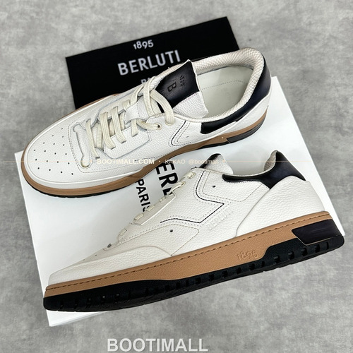 벨루티 플레이오프 송아지가죽 파티나 멀티컬러 스니커즈 Berluti Playoff Calfskin Patina Multicolor Sneakers