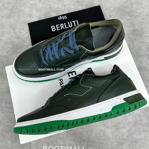 벨루티 플레이오프 송아지가죽 파티나 멀티컬러 스니커즈 Berluti Playoff Calfskin Patina Multicolor Sneakers