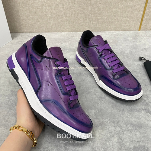 벨루티 플레이오프 송아지가죽 파티나 멀티컬러 스니커즈 Berluti Playoff Calfskin Patina Multicolor Sneakers