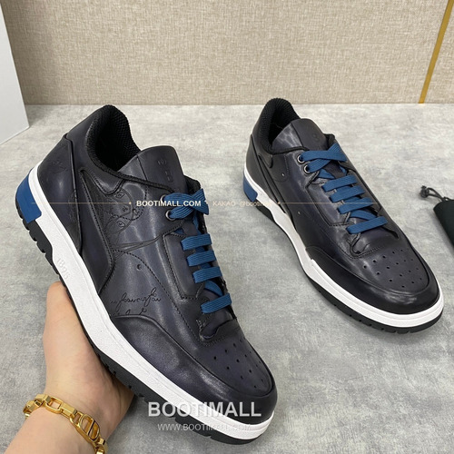 벨루티 플레이오프 송아지가죽 파티나 멀티컬러 스니커즈 Berluti Playoff Calfskin Patina Multicolor Sneakers