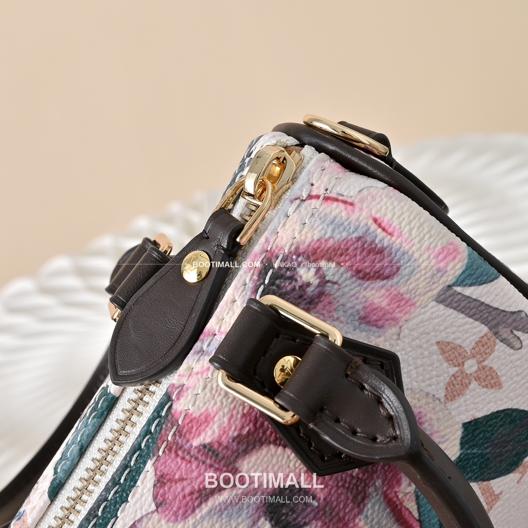 루이비통 나노 스피디 모노그램 캔버스 플로럴 브라운 토트백 Louis Vuitton Nano Speedy Monogram Canvas Floral Brown Top Handle Bag M29149 16cm 4
