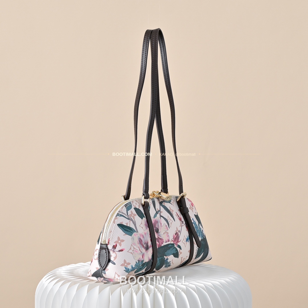 루이비통 스콰이어 이스트웨스트 모노그램 듄 캔버스 플로럴 브라운 숄더백 Louis Vuitton Squire East West Monogram Dune Canvas Floral Brown Shoulder Bag M29185 29cm 2