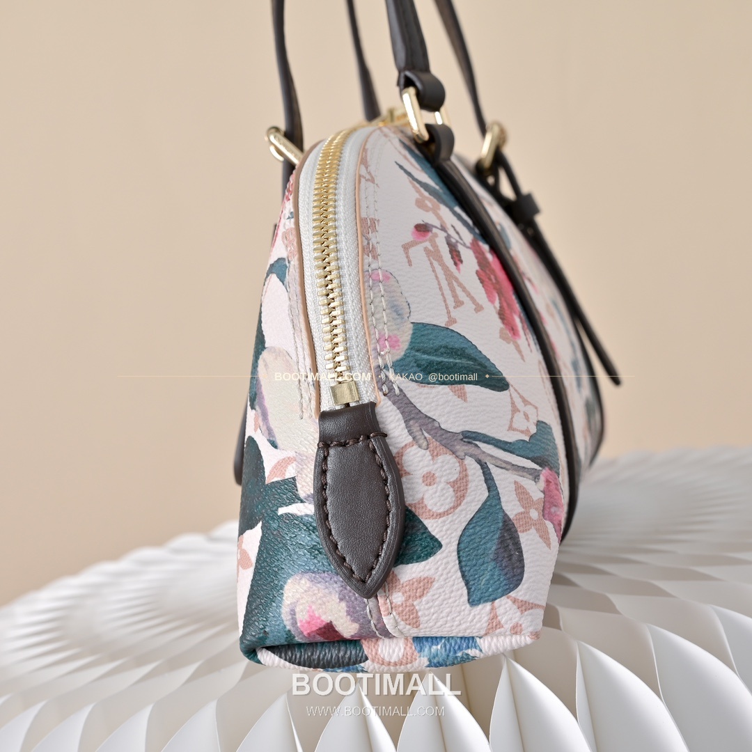 루이비통 스콰이어 이스트웨스트 모노그램 듄 캔버스 플로럴 브라운 숄더백 Louis Vuitton Squire East West Monogram Dune Canvas Floral Brown Shoulder Bag M29185 29cm 5