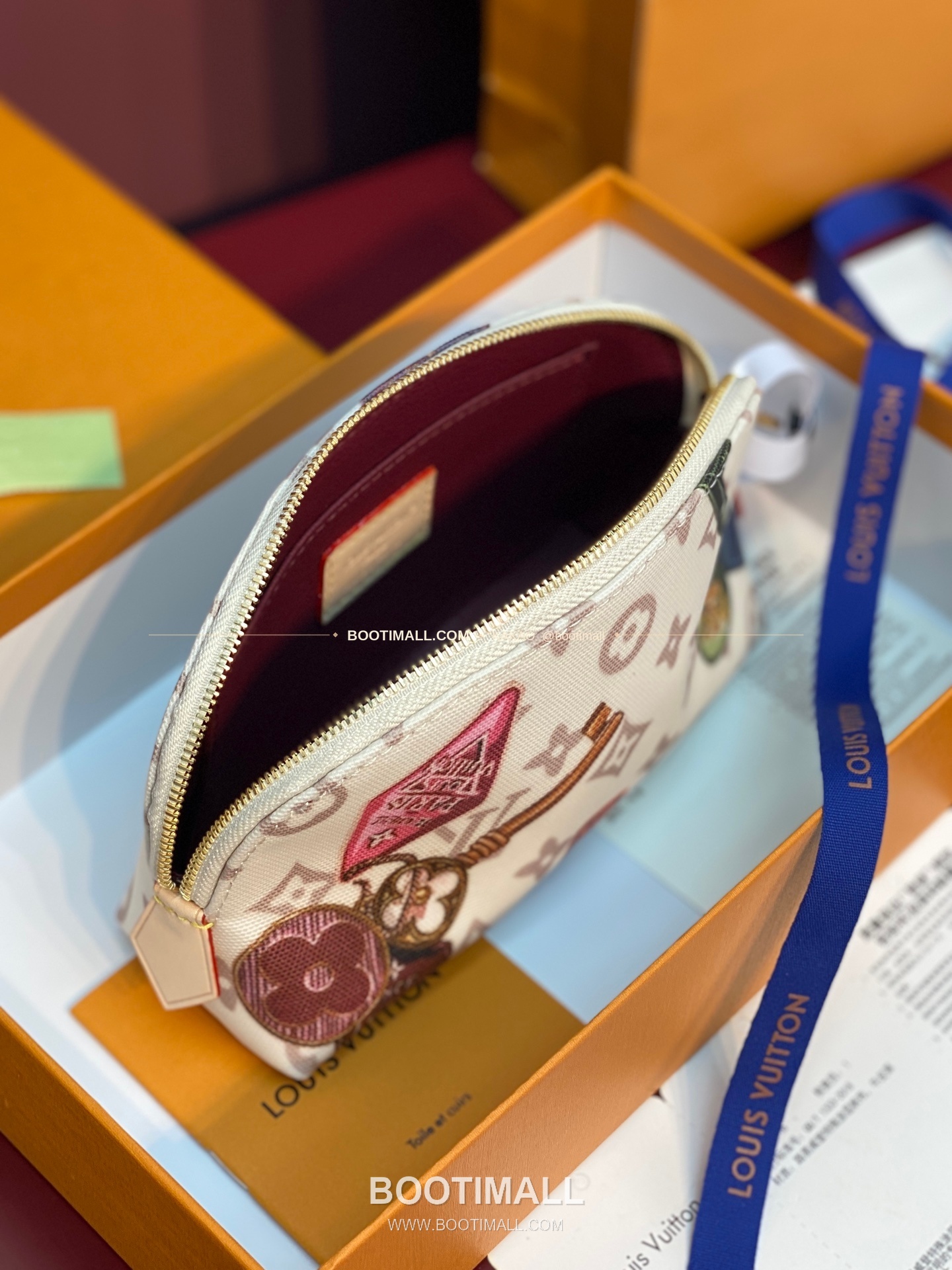 루이비통 포쉐트 코스메틱 스몰 모노그램 듄 캔버스 빈티지 브라운 파우치 Louis Vuitton Pochette Cosmetique Small Monogram Dune Canvas Vintage Brown Pouch M28956 19cm 3