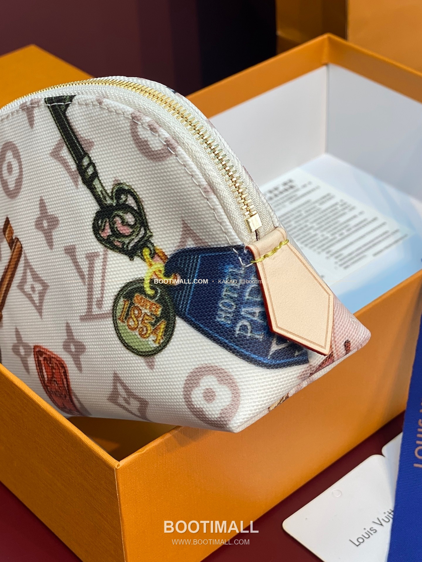 루이비통 포쉐트 코스메틱 스몰 모노그램 듄 캔버스 빈티지 브라운 파우치 Louis Vuitton Pochette Cosmetique Small Monogram Dune Canvas Vintage Brown Pouch M28956 19cm 5