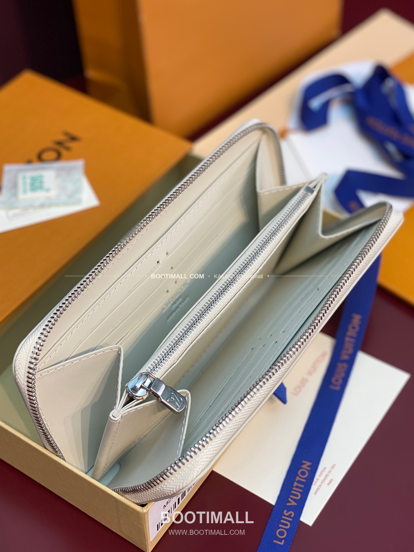 루이비통 지피 월렛 호리즌탈 모노그램 섀도우 레더 네이비 화이트 장지갑 Louis Vuitton Zippy Wallet Horizontal Monogram Shadow Leather Navy White Long Wallet M29777 21cm 3