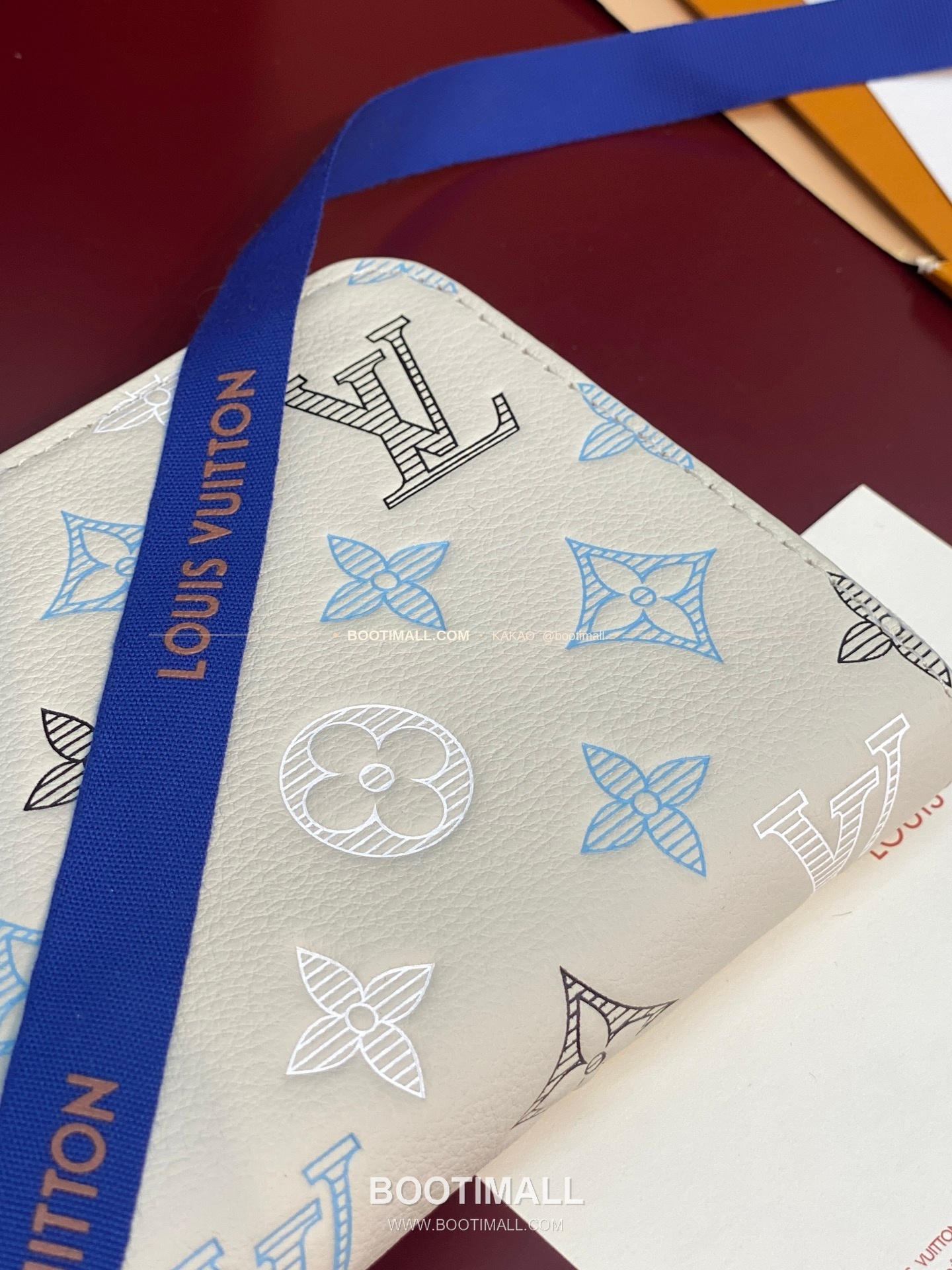 루이비통 지피 월렛 호리즌탈 모노그램 섀도우 레더 네이비 화이트 장지갑 Louis Vuitton Zippy Wallet Horizontal Monogram Shadow Leather Navy White Long Wallet M29777 21cm 8
