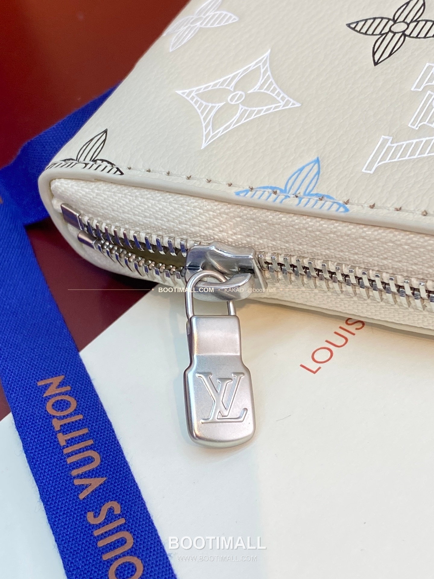 루이비통 지피 월렛 호리즌탈 모노그램 섀도우 레더 네이비 화이트 장지갑 Louis Vuitton Zippy Wallet Horizontal Monogram Shadow Leather Navy White Long Wallet M29777 21cm 9