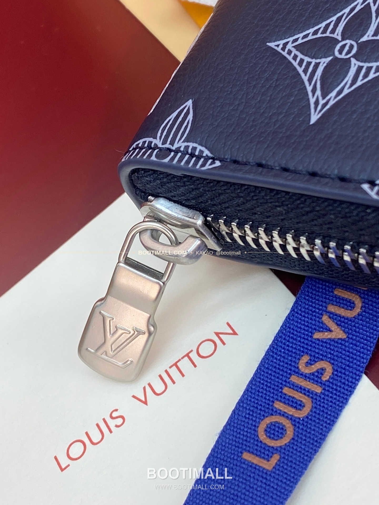루이비통 지피 월렛 호리즌탈 모노그램 섀도우 레더 네이비 화이트 장지갑 Louis Vuitton Zippy Wallet Horizontal Monogram Shadow Leather Navy White Long Wallet M29777 21cm 9