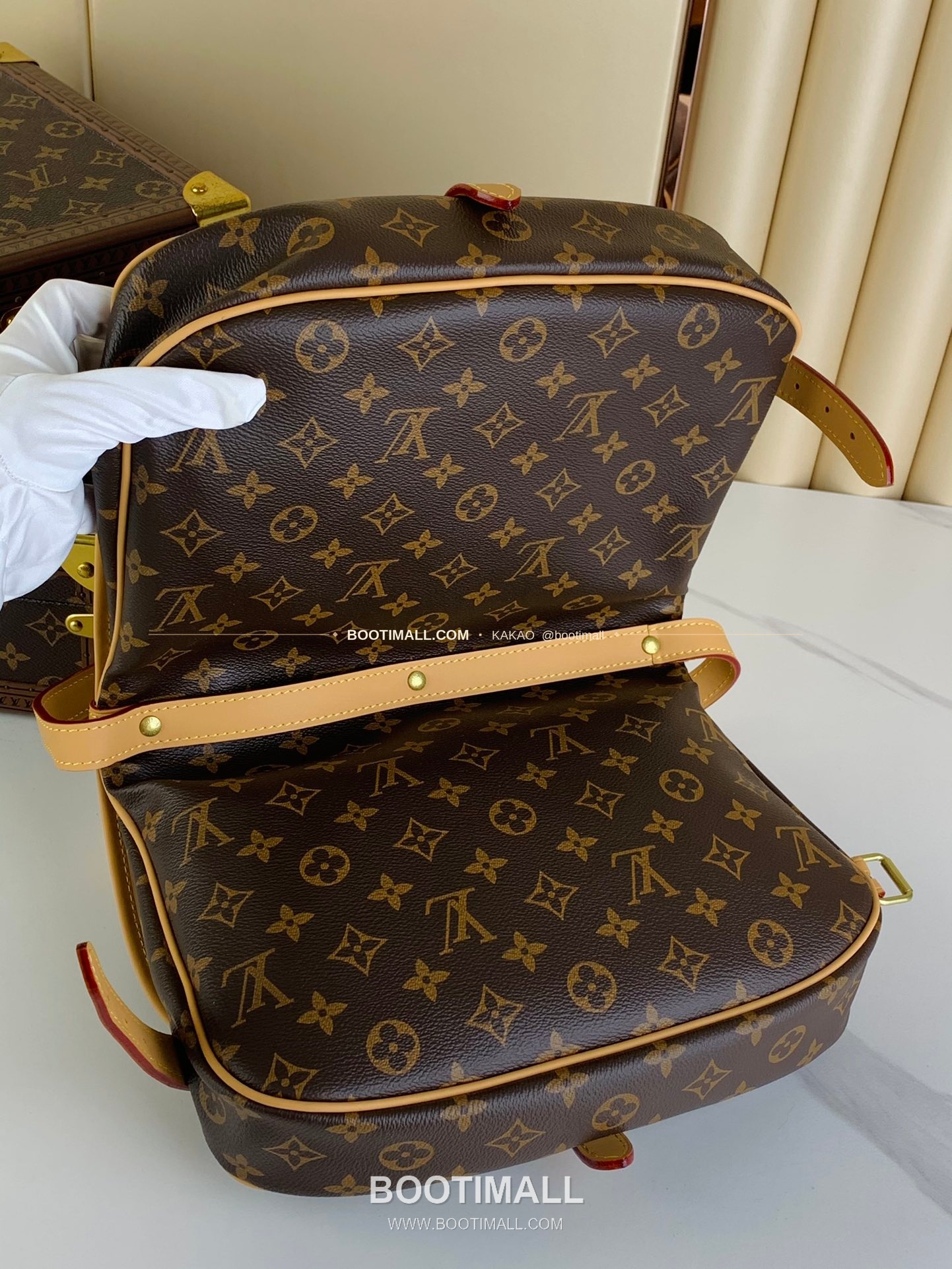 루이비통 소뮤르 미디움 모노그램 캔버스 브라운 숄더백 Louis Vuitton Saumur Medium Monogram Canvas Brown Shoulder Bag M40710 28cm 7