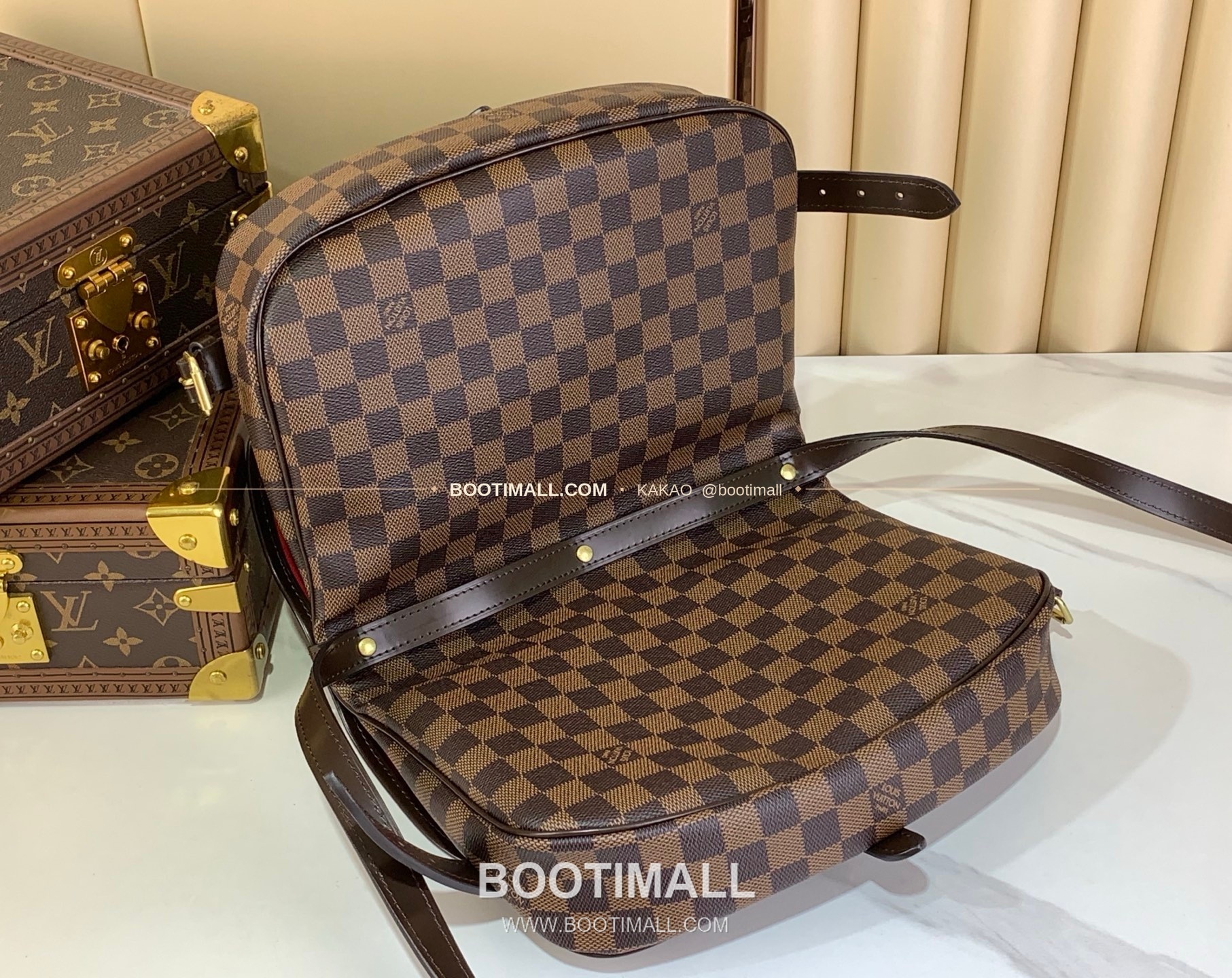 루이비통 소뮤르 미디움 모노그램 캔버스 브라운 숄더백 Louis Vuitton Saumur Medium Monogram Canvas Brown Shoulder Bag M40710 28cm 9