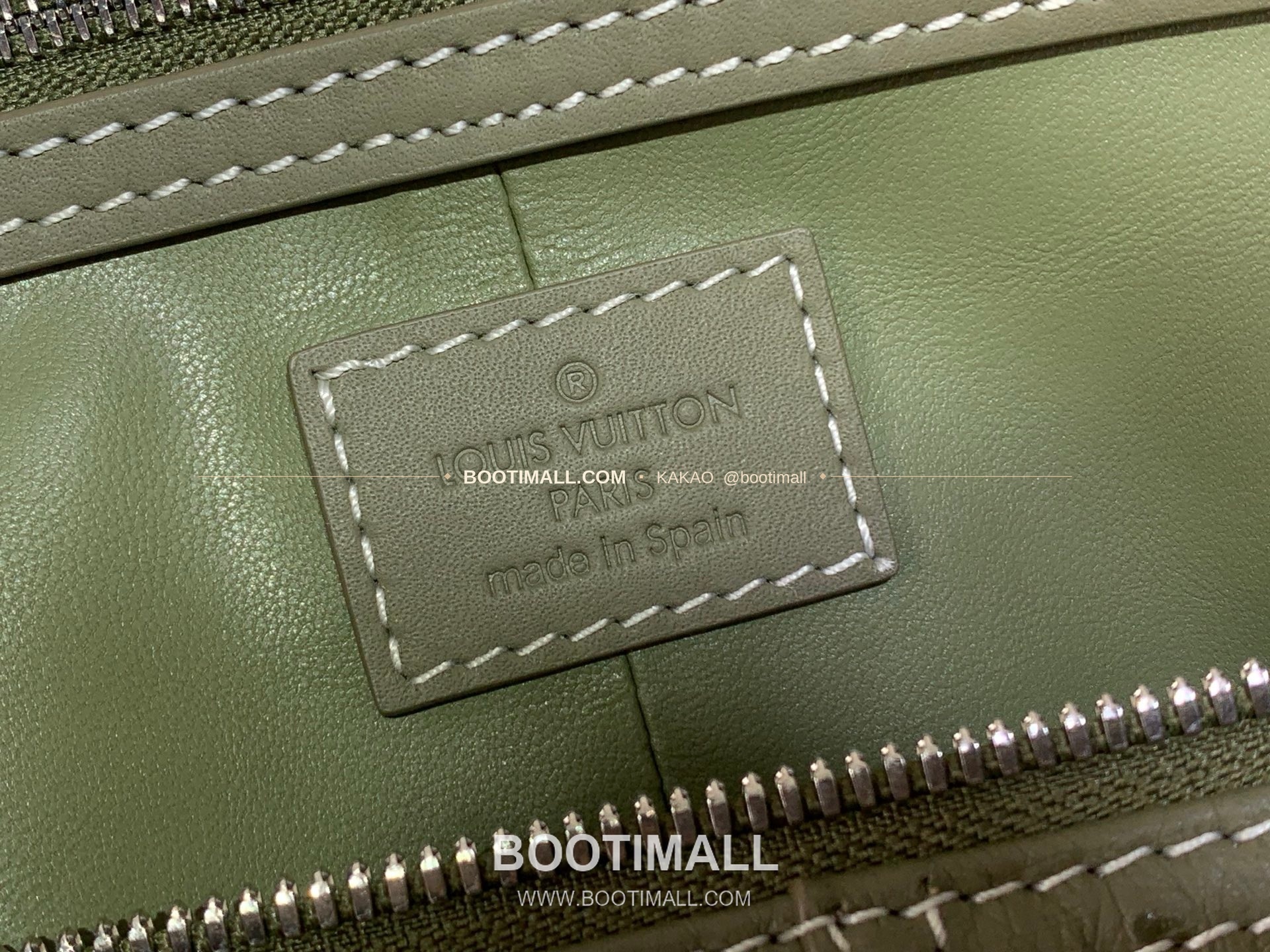 루이비통 스피디 반둘리에 40 모노그램 레더 오스트리치 엠보스 그린 더플백 Louis Vuitton Speedy Bandouliere 40 Monogram Leather Ostrich Embossed Green Duffle Bag M89113 40cm 13