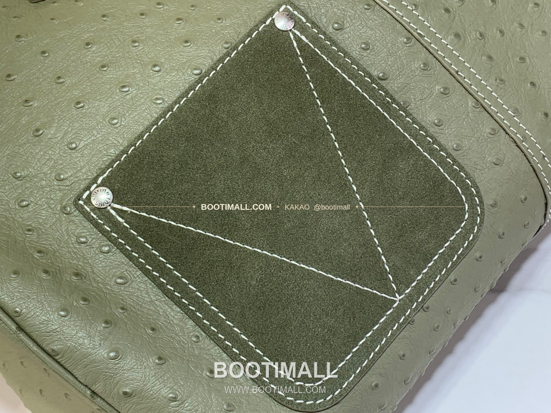 루이비통 스피디 반둘리에 40 모노그램 레더 오스트리치 엠보스 그린 더플백 Louis Vuitton Speedy Bandouliere 40 Monogram Leather Ostrich Embossed Green Duffle Bag M89113 40cm 20