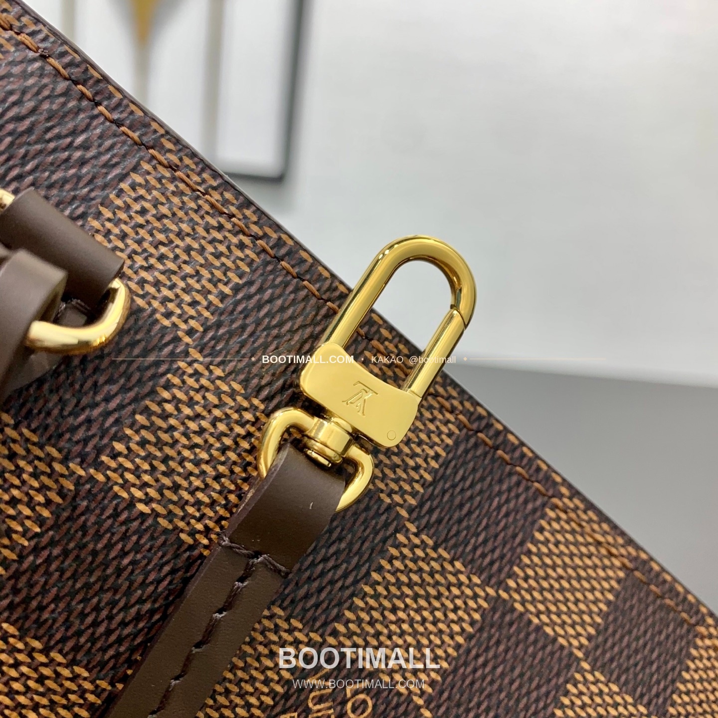 루이비통 네버풀 미디움 다미에 에벤 캔버스 브라운 토트백 Louis Vuitton Neverfull Medium Damier Ebene Canvas Brown Tote Bag N41603 31cm 13