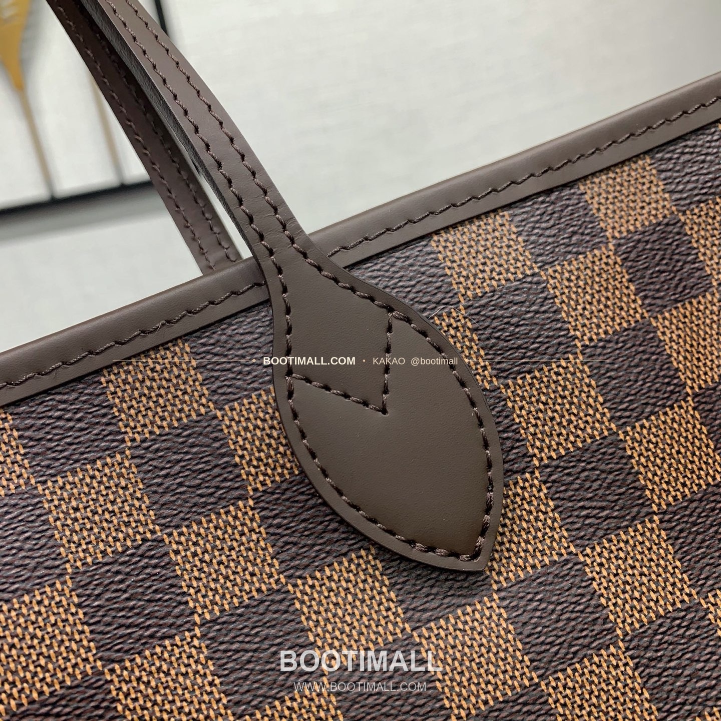 루이비통 네버풀 미디움 다미에 에벤 캔버스 브라운 토트백 Louis Vuitton Neverfull Medium Damier Ebene Canvas Brown Tote Bag N41603 31cm 16