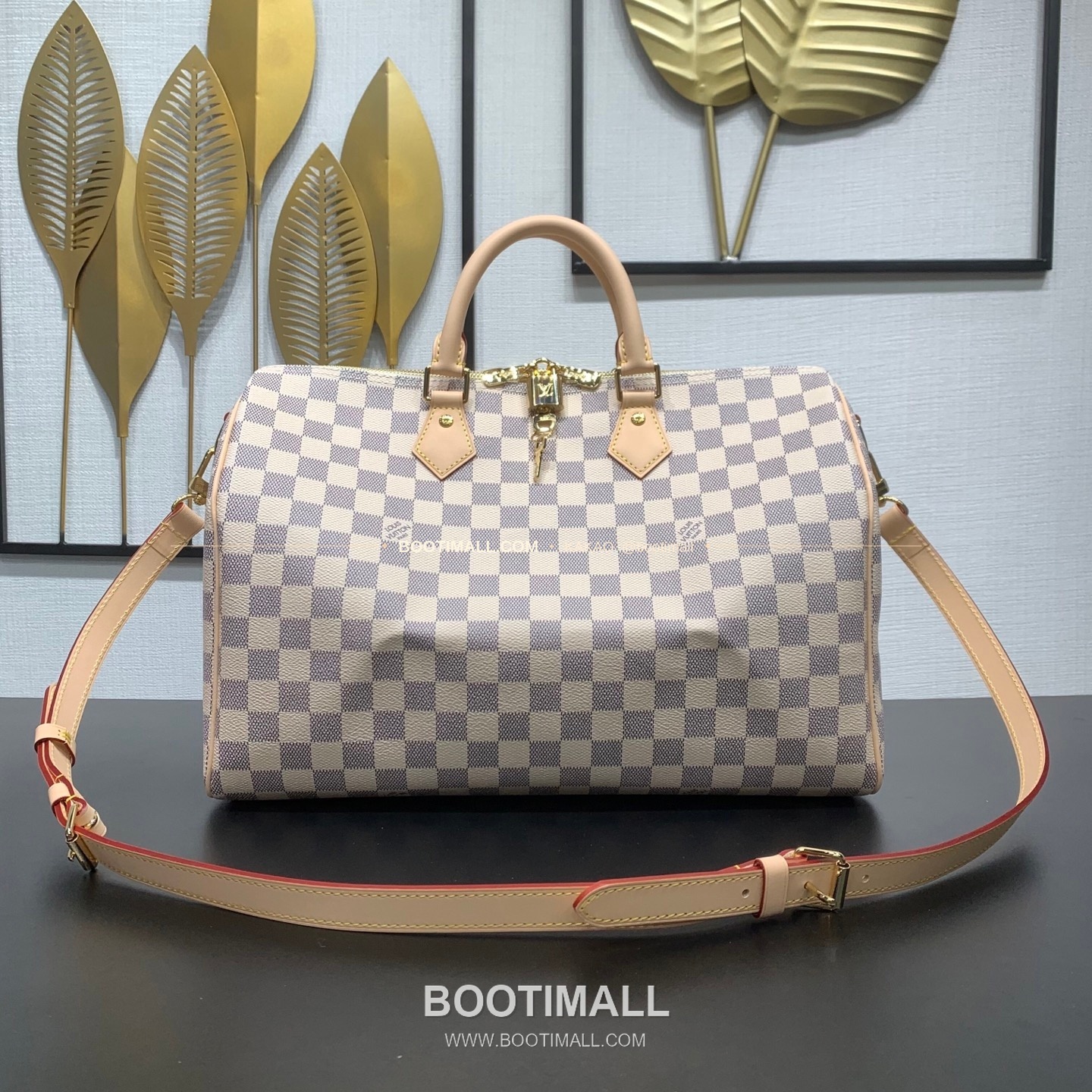 루이비통 스피디 35 다미에 아주르 캔버스 화이트 토트백 Louis Vuitton Speedy 35 Damier Azur Canvas White Top Handle Bag N41372 35cm 1