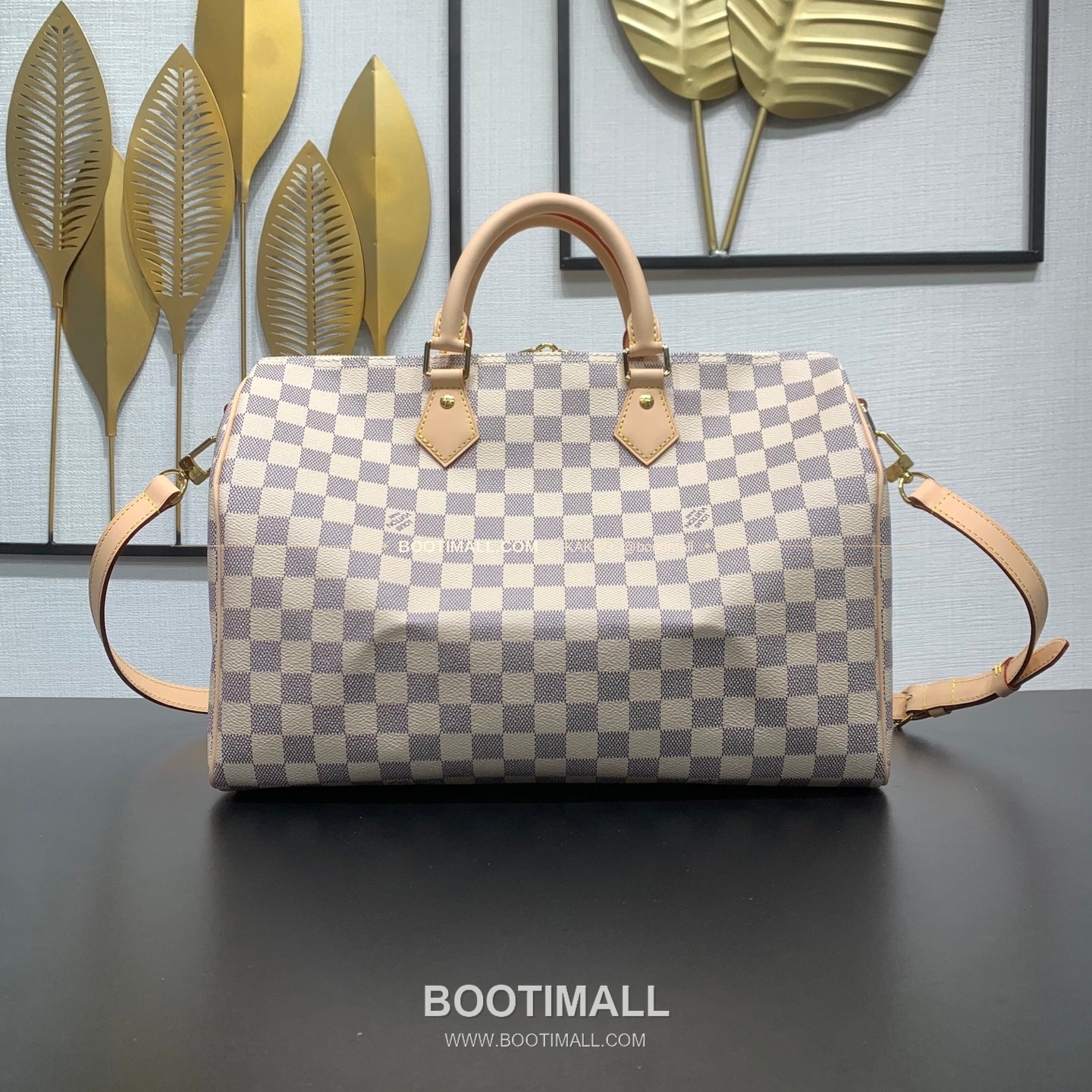 루이비통 스피디 35 다미에 아주르 캔버스 화이트 토트백 Louis Vuitton Speedy 35 Damier Azur Canvas White Top Handle Bag N41372 35cm 2