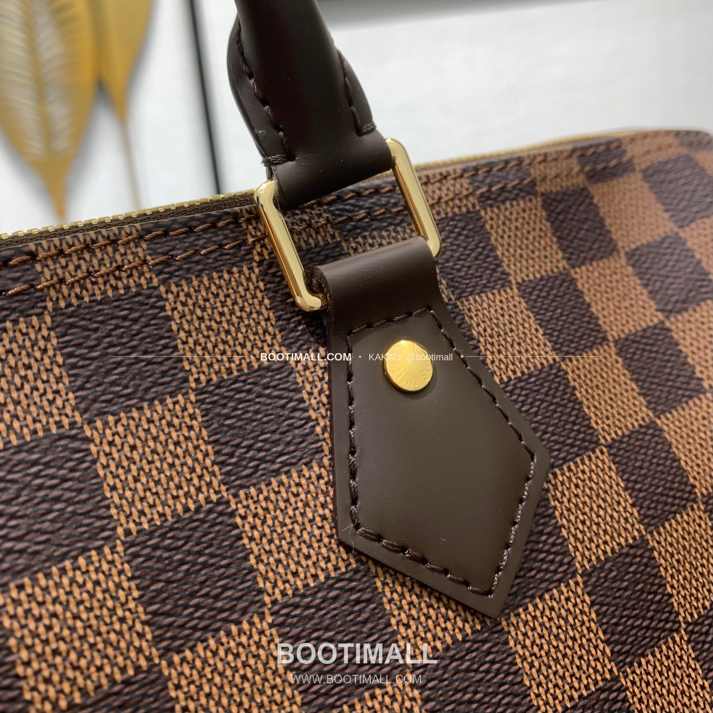 루이비통 스피디 반둘리에 35 다미에 에벤 캔버스 브라운 더플백 Louis Vuitton Speedy Bandouliere 35 Damier Ebene Canvas Brown Duffle Bag N40591 35cm 11