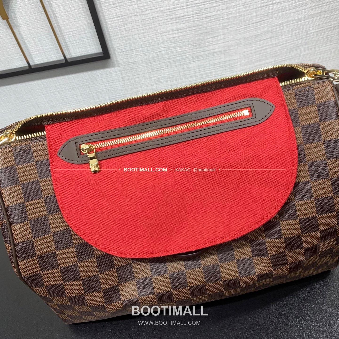 루이비통 스피디 반둘리에 30 다미에 에벤 캔버스 브라운 더플백 Louis Vuitton Speedy Bandouliere 30 Damier Ebene Canvas Brown Duffle Bag N40590 30cm 6