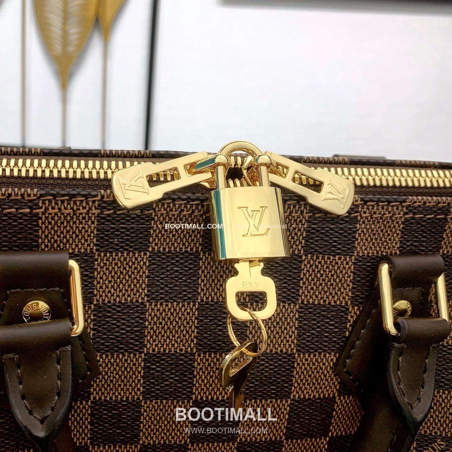 루이비통 스피디 반둘리에 30 다미에 에벤 캔버스 브라운 더플백 Louis Vuitton Speedy Bandouliere 30 Damier Ebene Canvas Brown Duffle Bag N40590 30cm 8