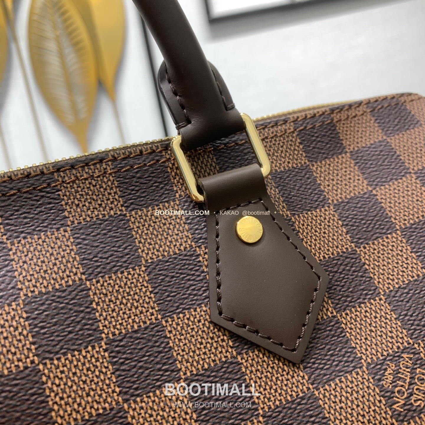 루이비통 스피디 반둘리에 30 다미에 에벤 캔버스 브라운 더플백 Louis Vuitton Speedy Bandouliere 30 Damier Ebene Canvas Brown Duffle Bag N40590 30cm 9