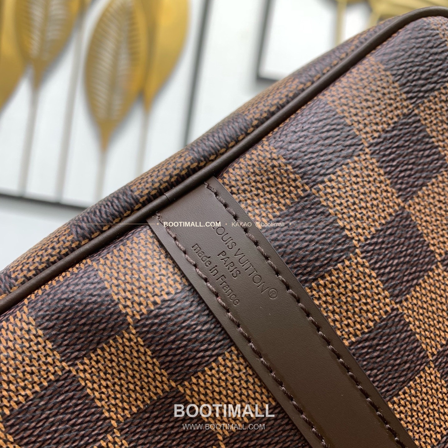 루이비통 스피디 반둘리에 30 다미에 에벤 캔버스 브라운 더플백 Louis Vuitton Speedy Bandouliere 30 Damier Ebene Canvas Brown Duffle Bag N40590 30cm 12