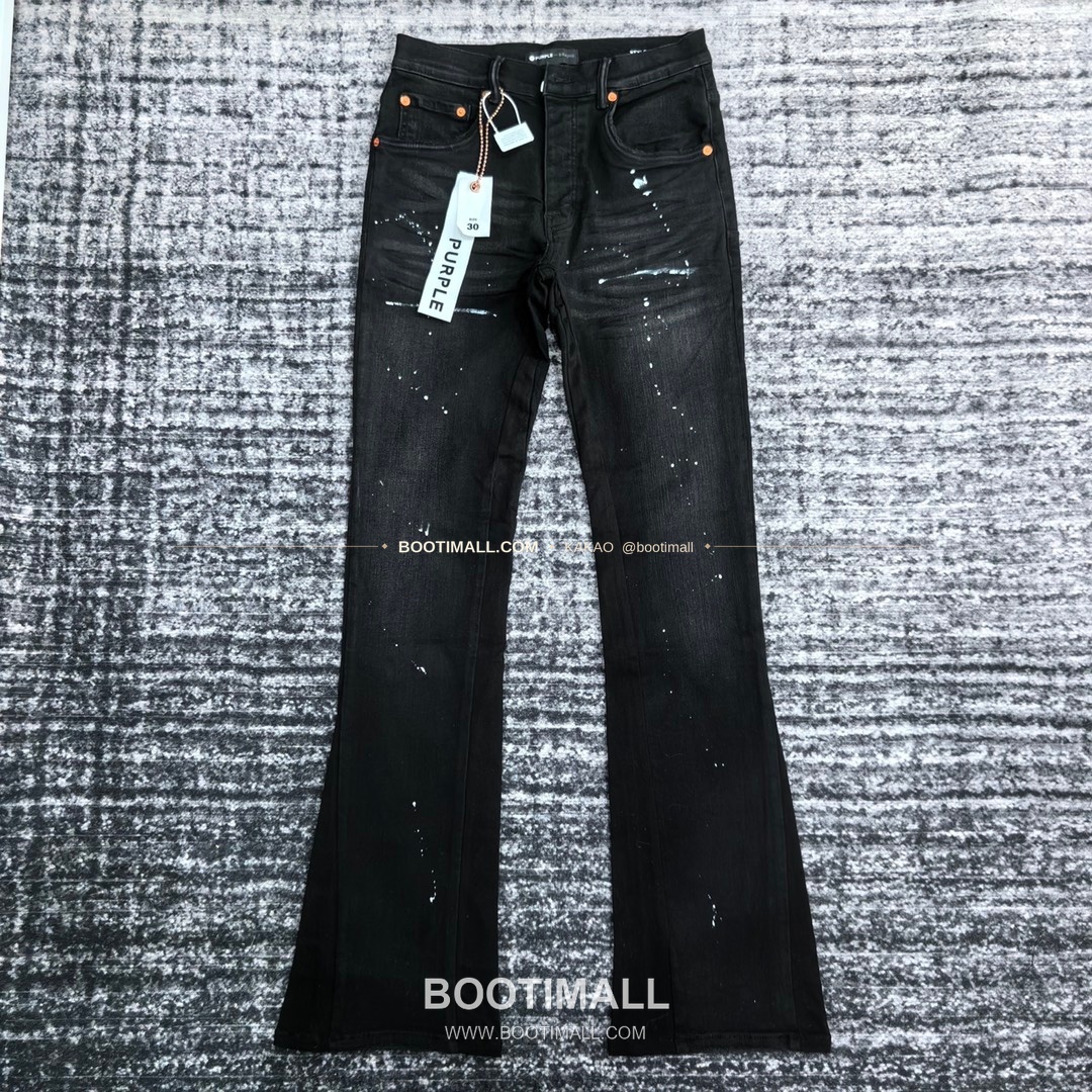 퍼플브랜드 코튼 슬림핏 플레어 데님 팬츠 PURPLE BRAND Cotton Slim Fit Flare Denim Pants PU008900 1