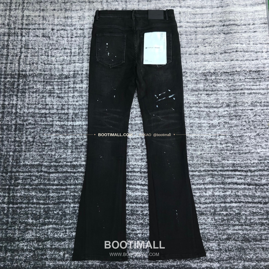 퍼플브랜드 코튼 슬림핏 플레어 데님 팬츠 PURPLE BRAND Cotton Slim Fit Flare Denim Pants PU008900 2