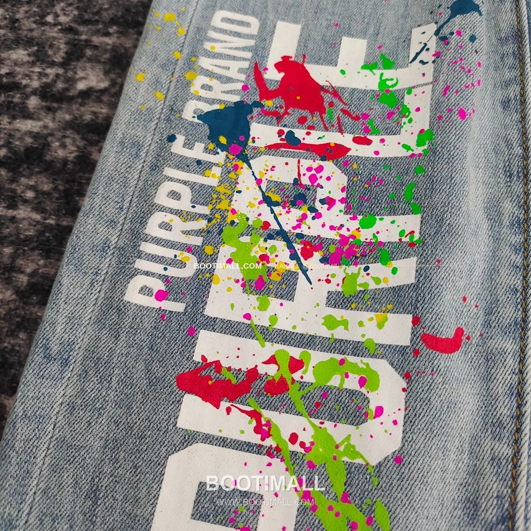 퍼플브랜드 코튼 디스트레스 슬림핏 데님 팬츠 PURPLE BRAND Cotton Distressed Slim Fit Denim Pants PU104000 7