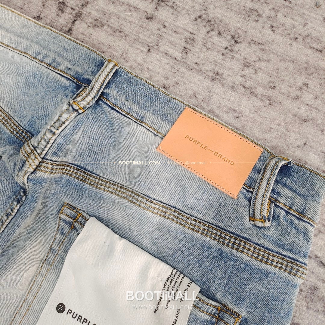 퍼플브랜드 코튼 디스트레스 슬림핏 데님 팬츠 PURPLE BRAND Cotton Distressed Slim Fit Denim Pants PU104000 9